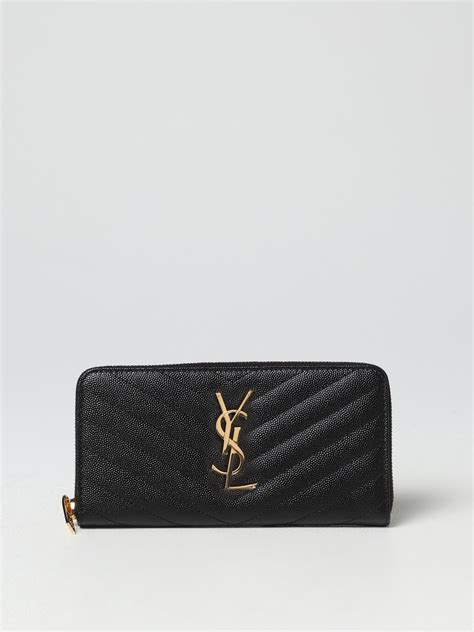 portafoglio donna ysl|porta fogli saint laurent donna.